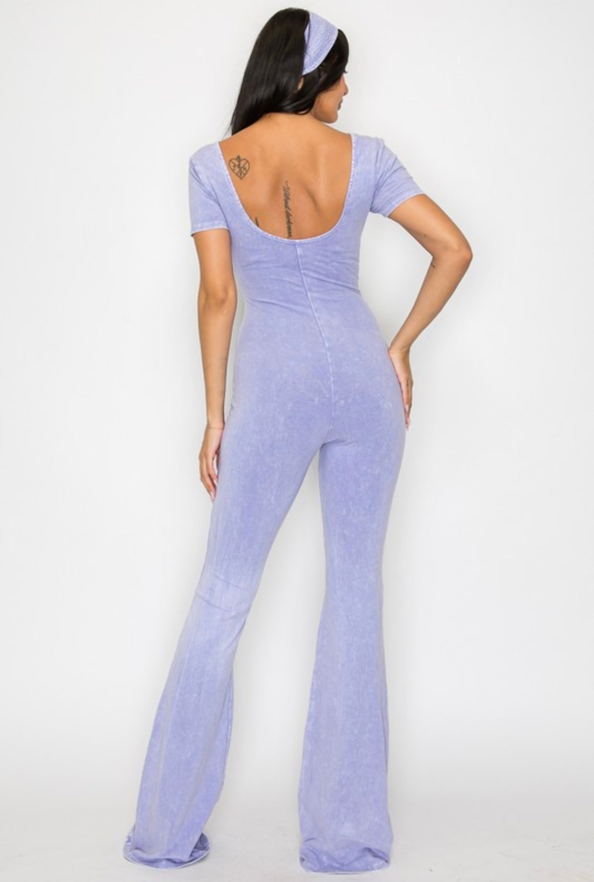 Mineral wash, stack pants headband set