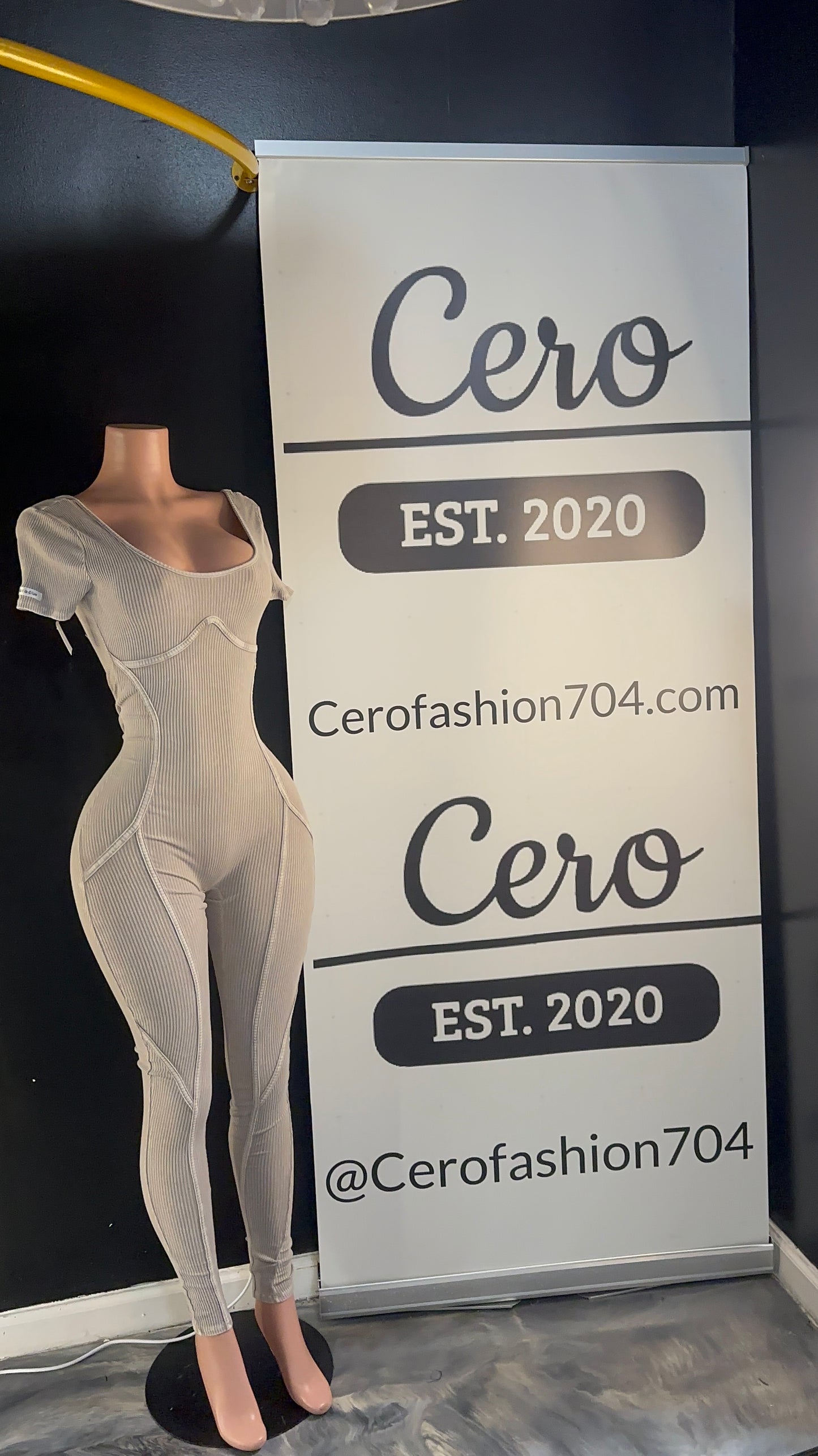 Mineral wash back out jumpsuit