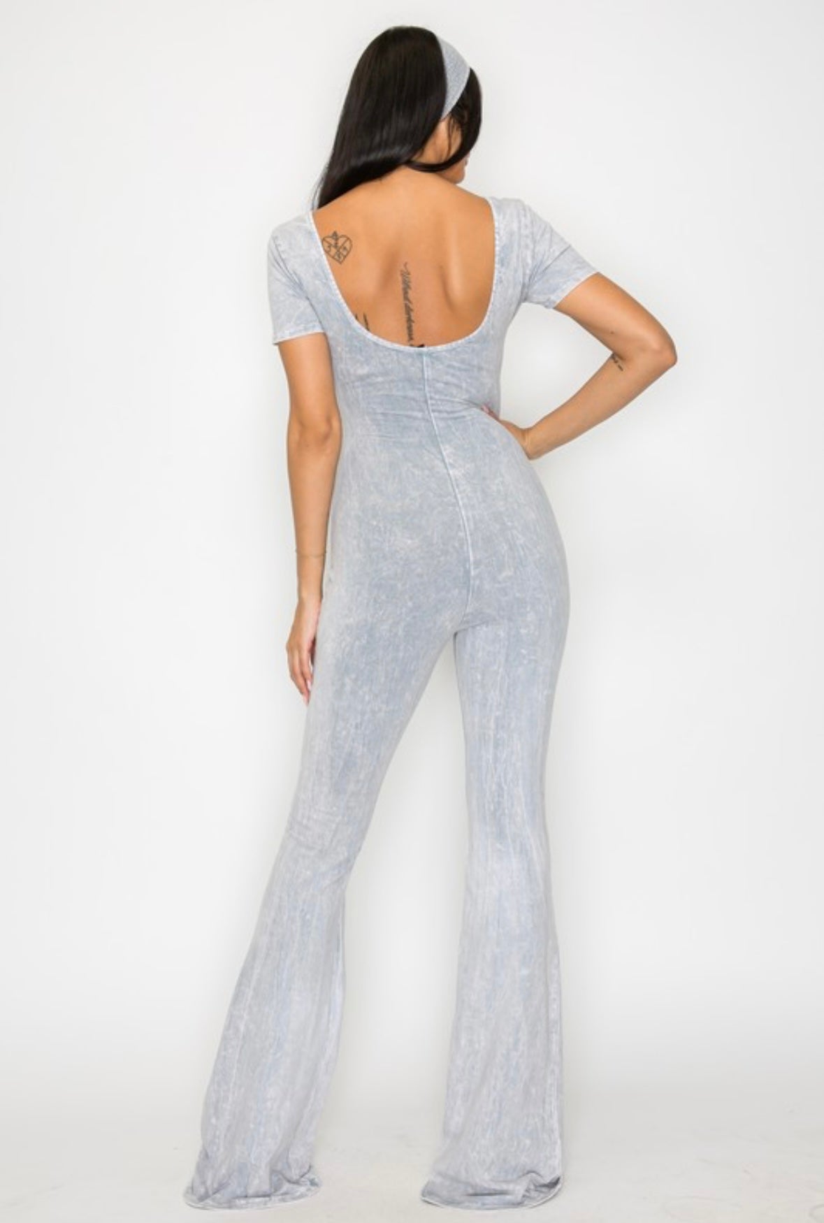 Mineral wash, stack pants headband set