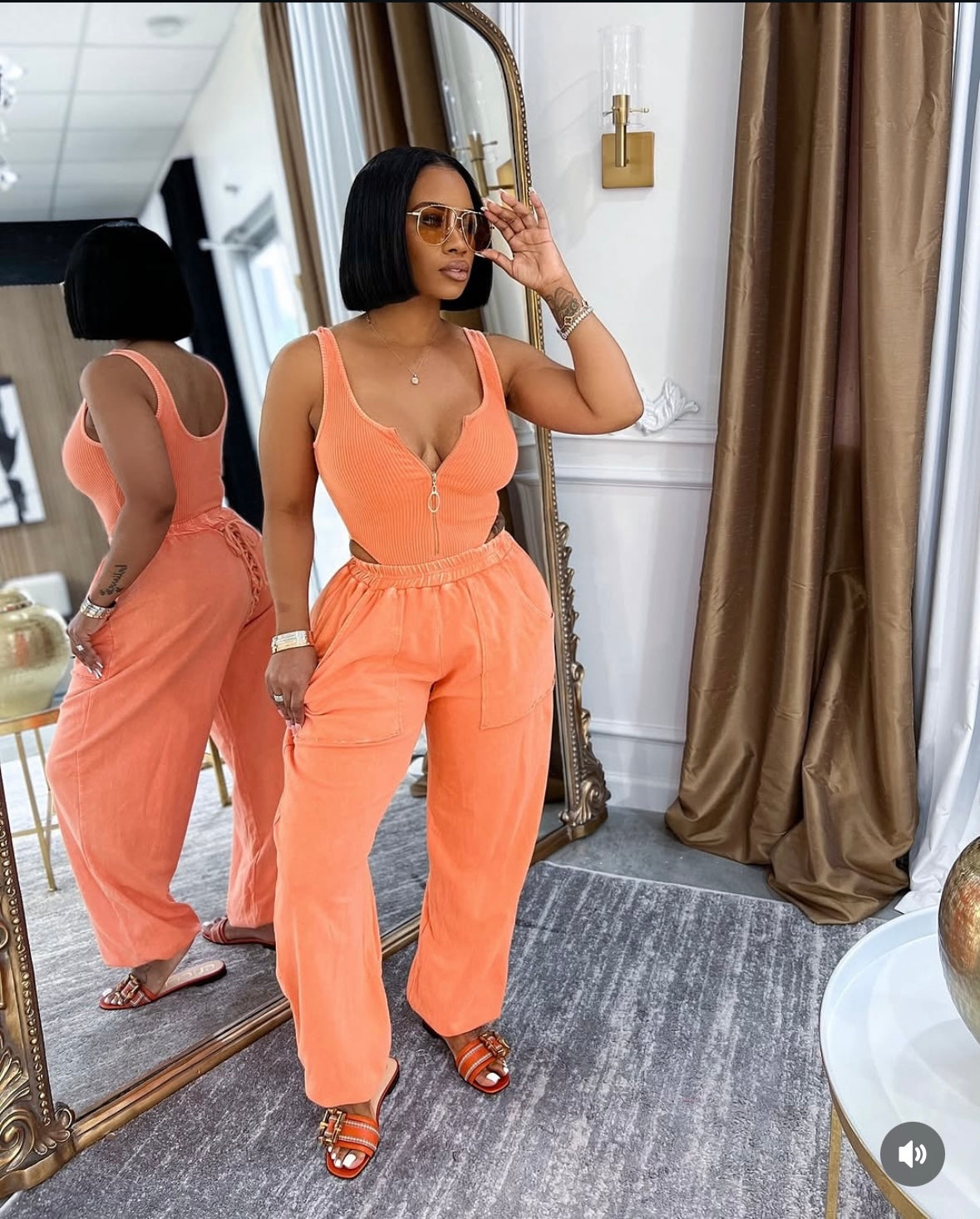 Mineral wash bodysuit set