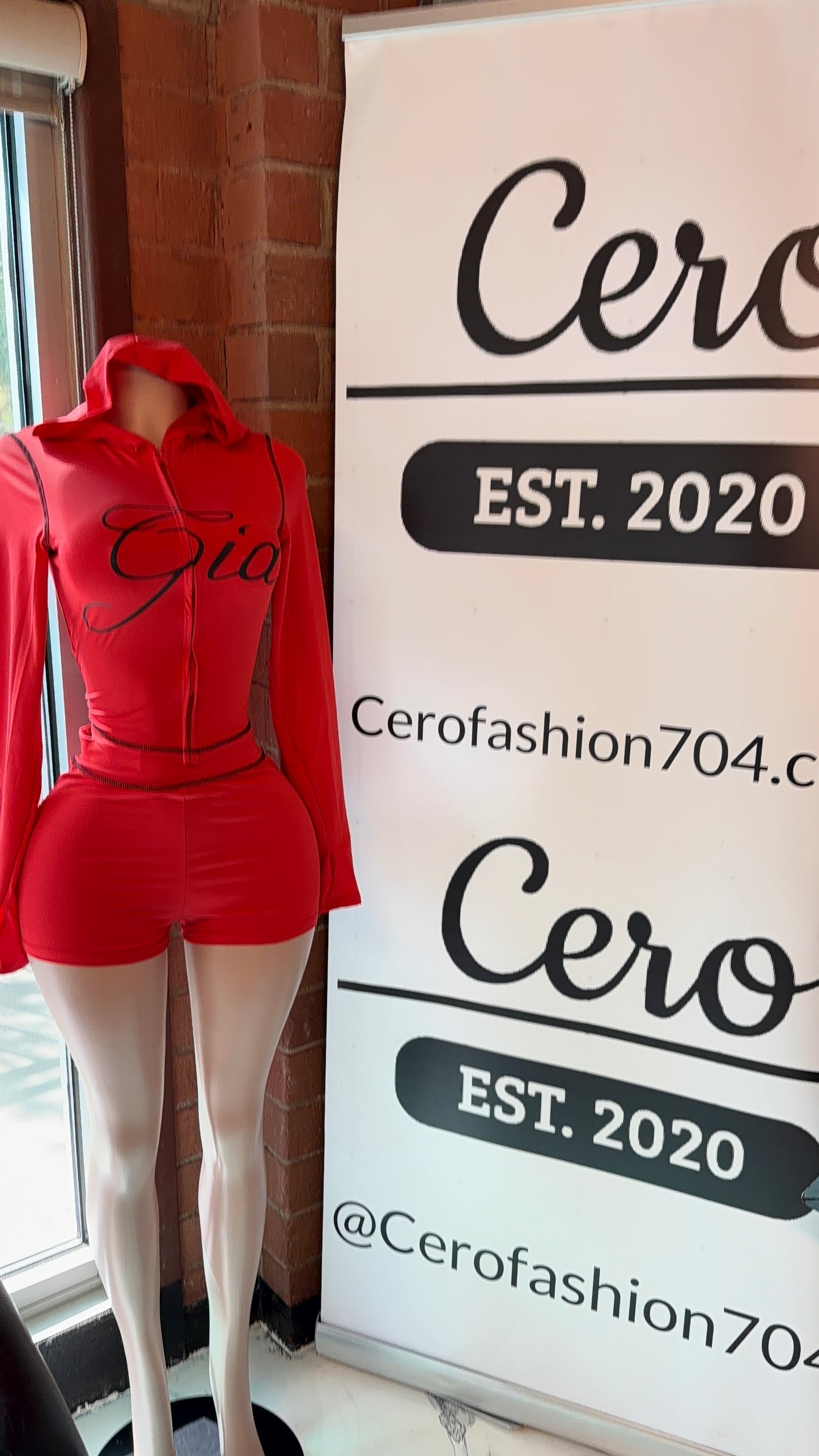 Gia hoodie shorts sets