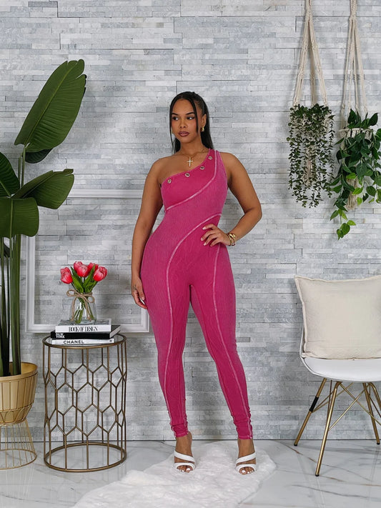 2 tone mineral wash jumpsuit