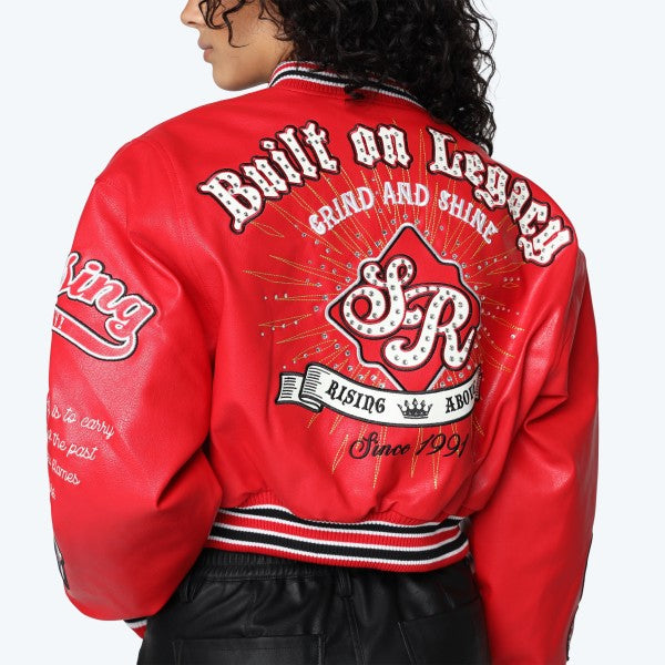 Built on legacy varsity jacket