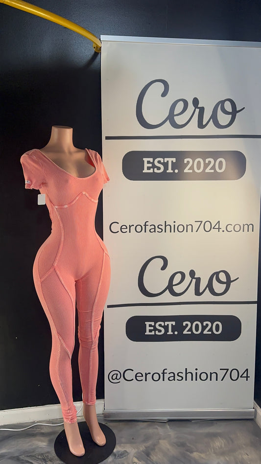 Mineral wash back out jumpsuit