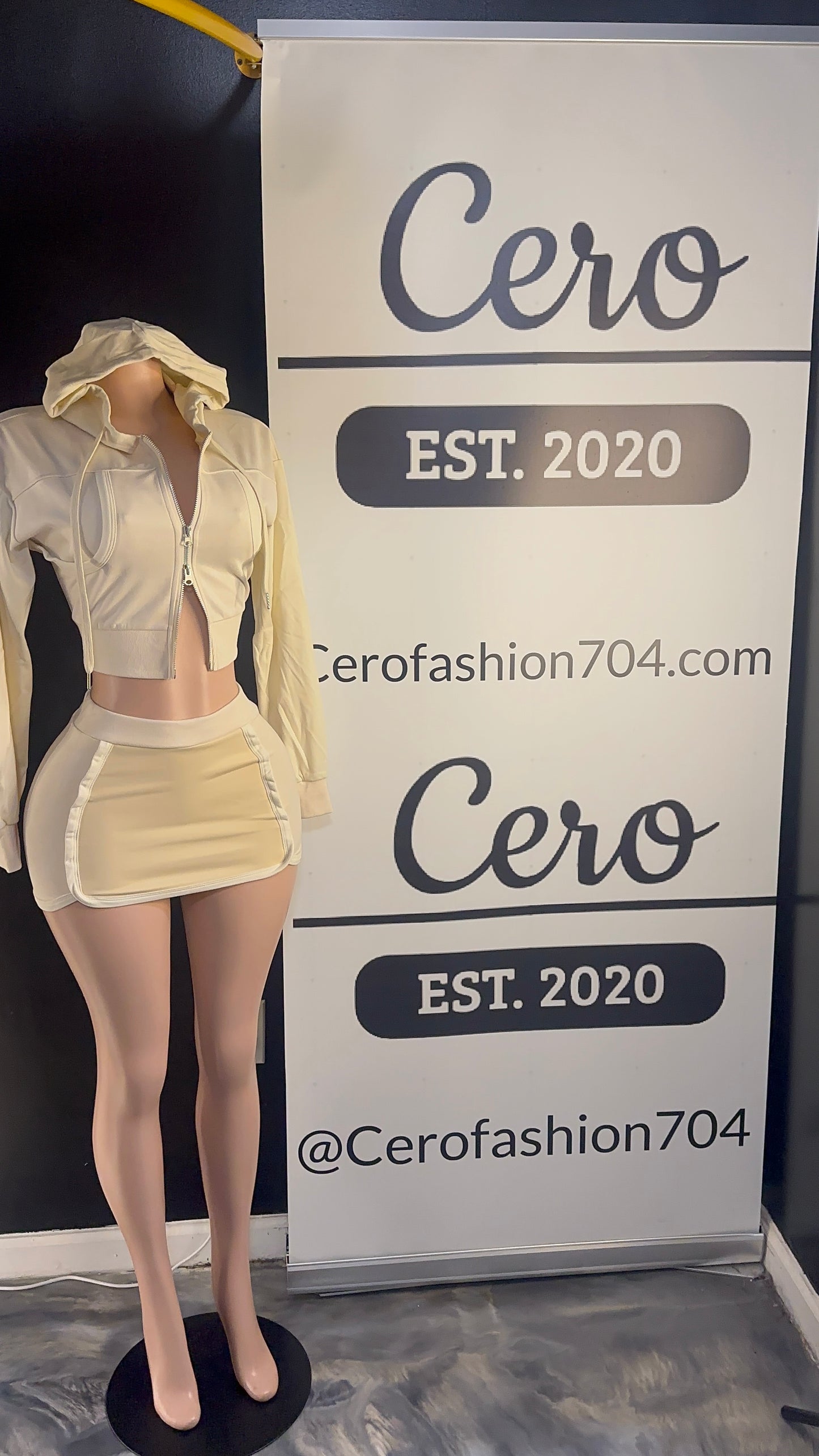Hoodie skirt set