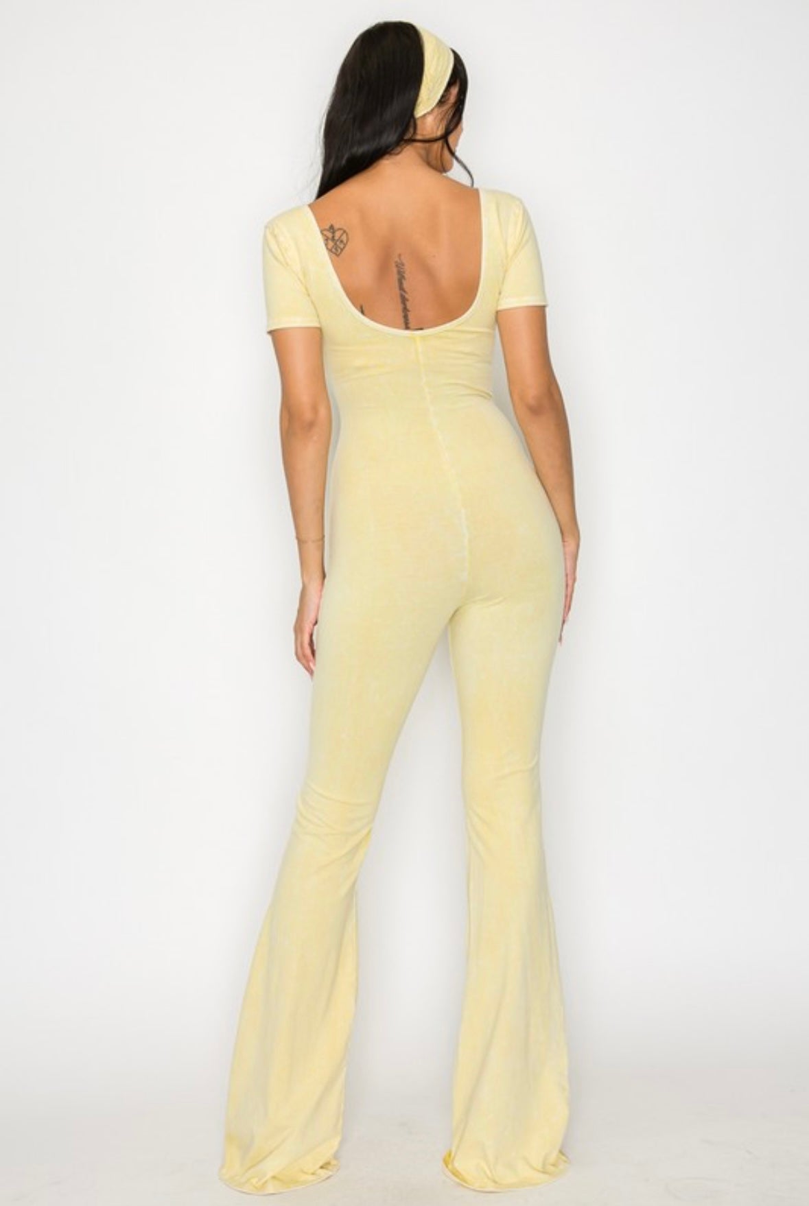 Mineral wash, stack pants headband set