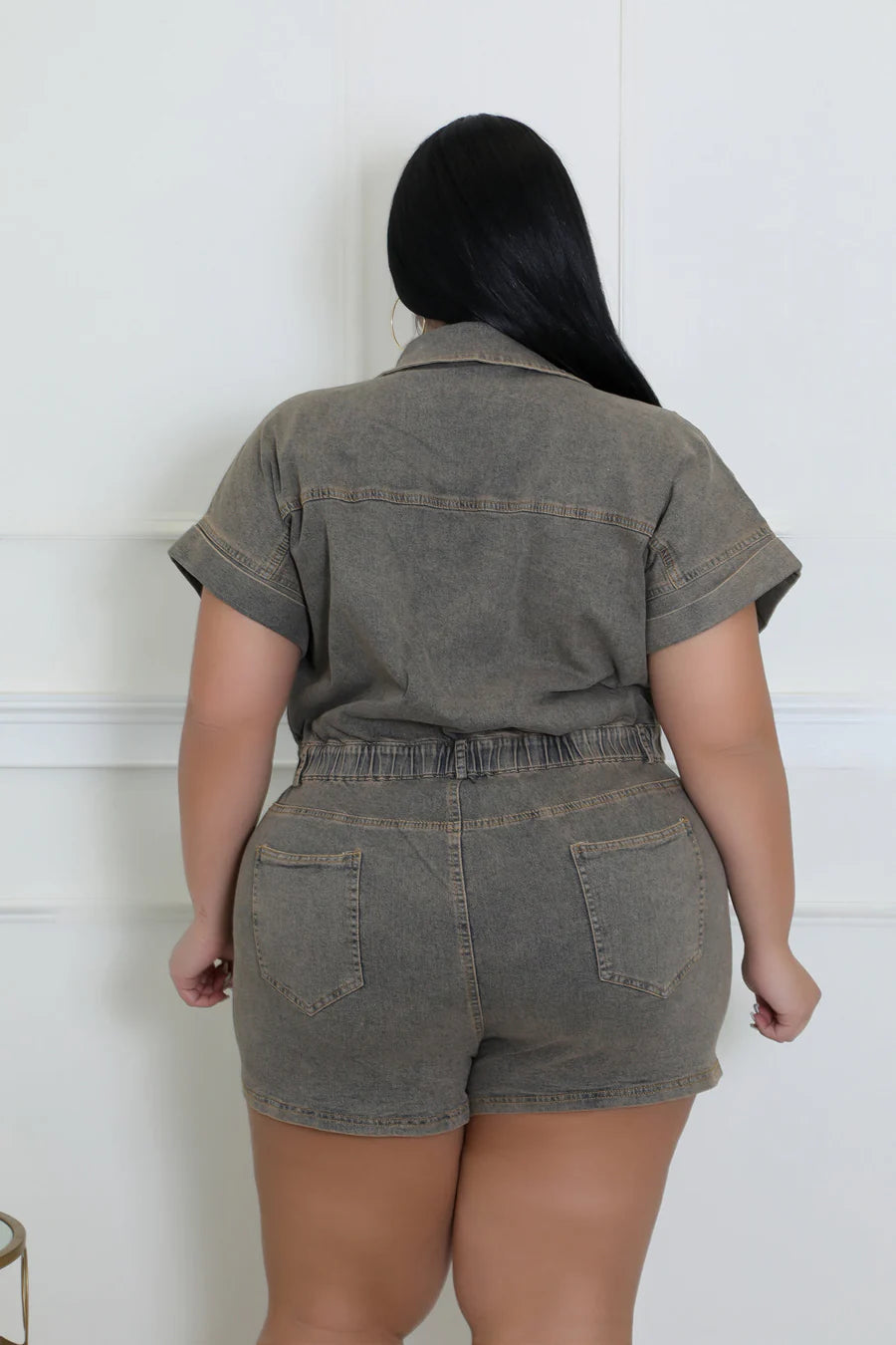 Vintage denim romper