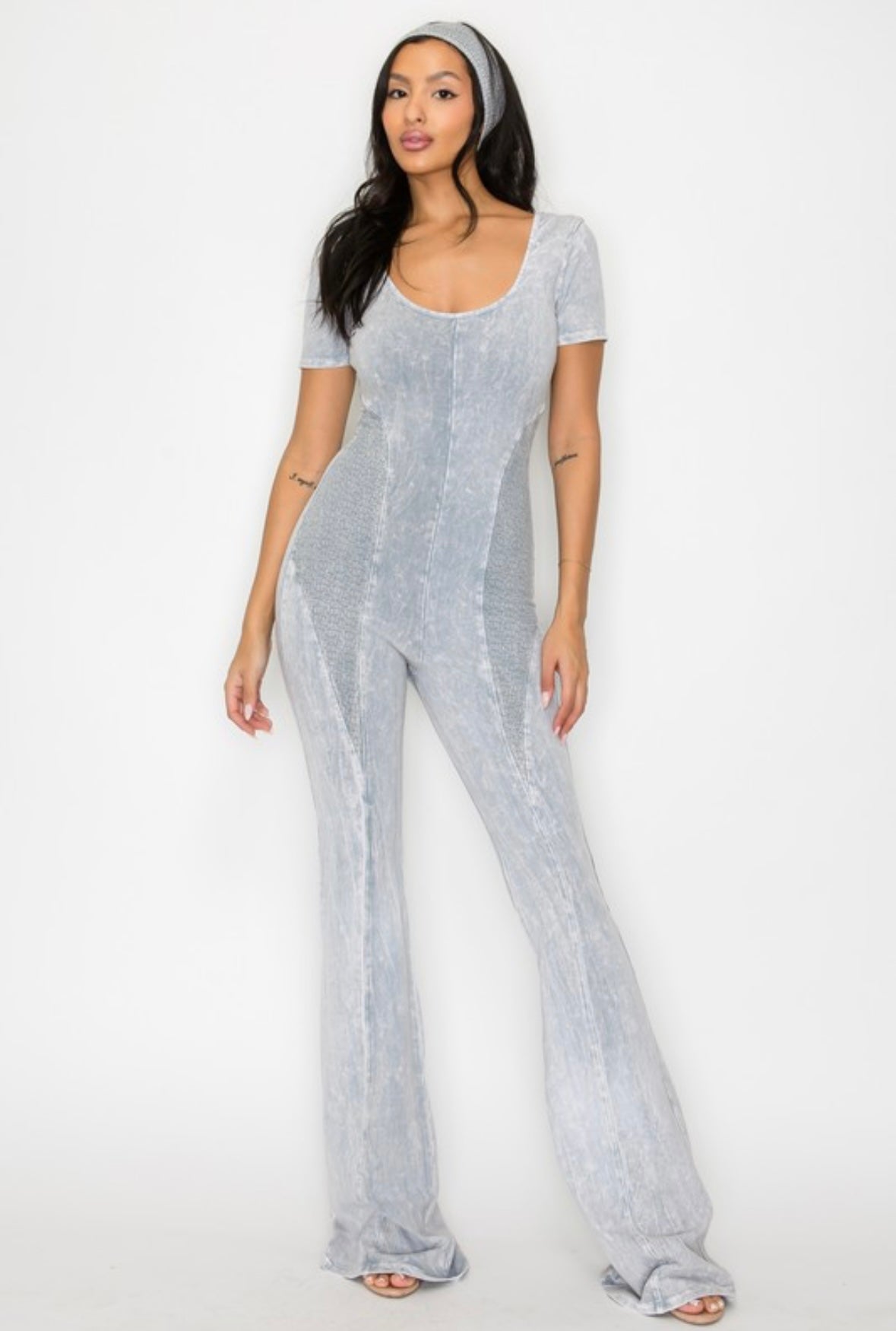 Mineral wash, stack pants headband set