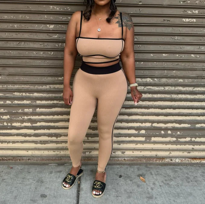 Ribbed legging set