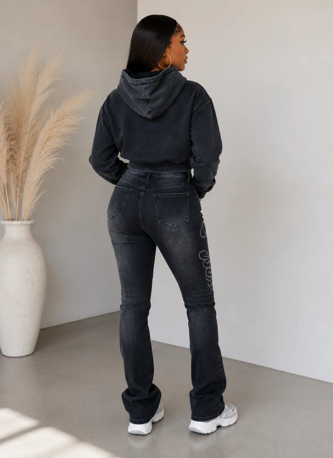 Always denim hoodie set
