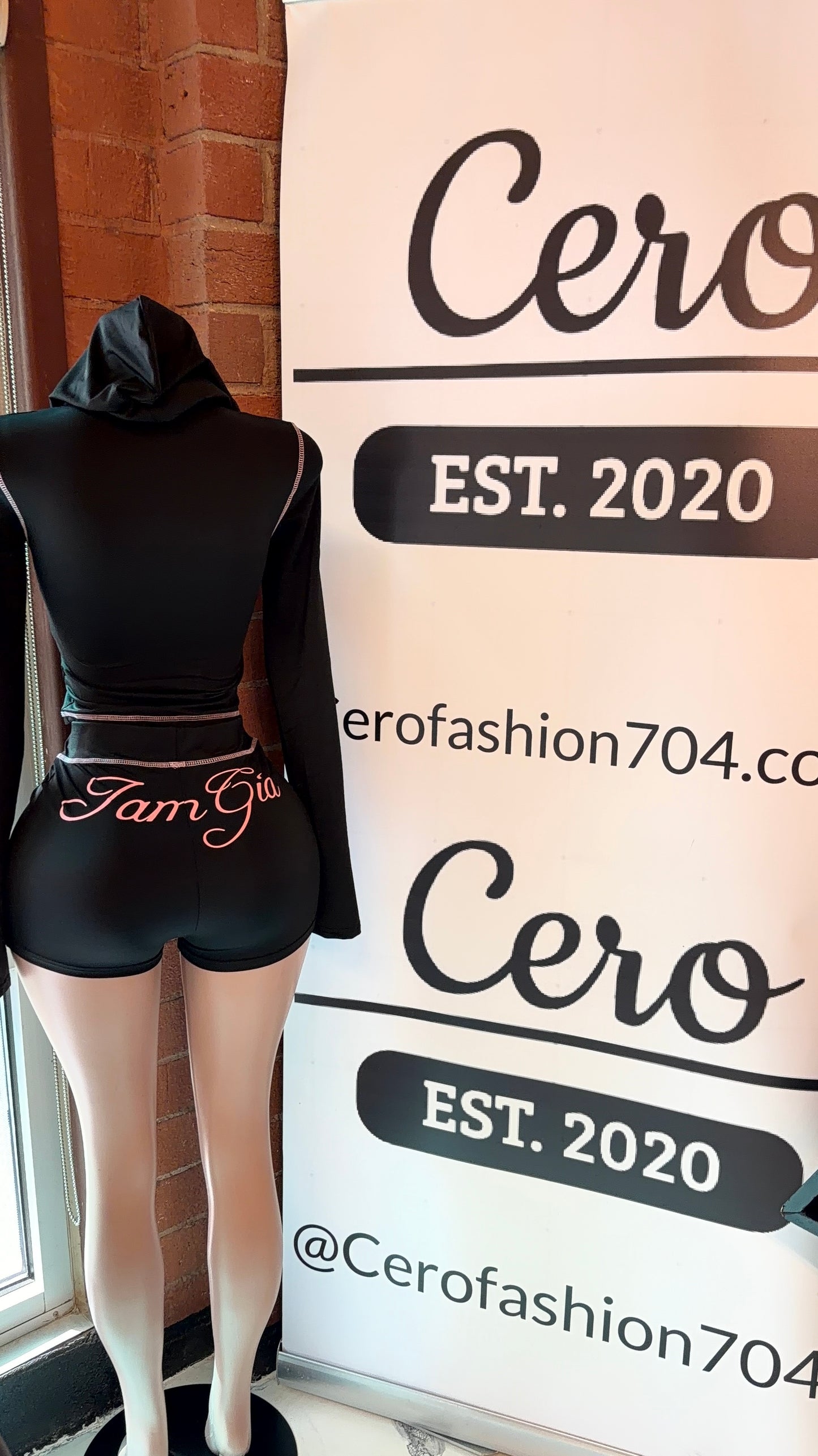 Gia hoodie shorts sets