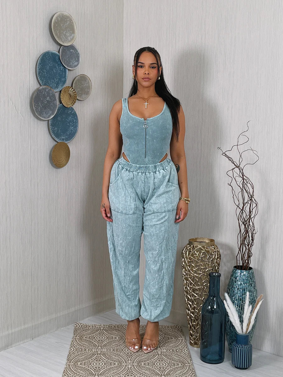 Mineral wash bodysuit set