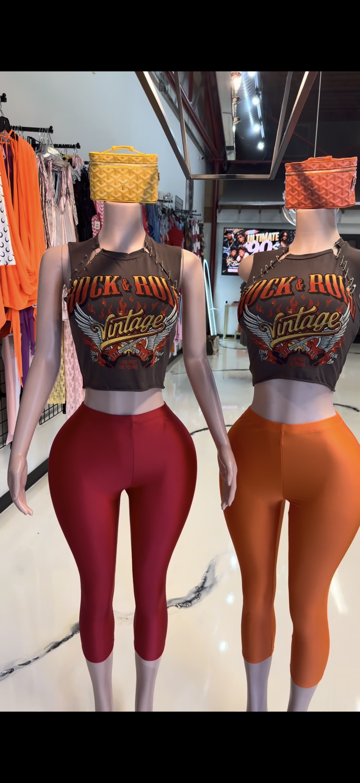 Rock and roll pin top
