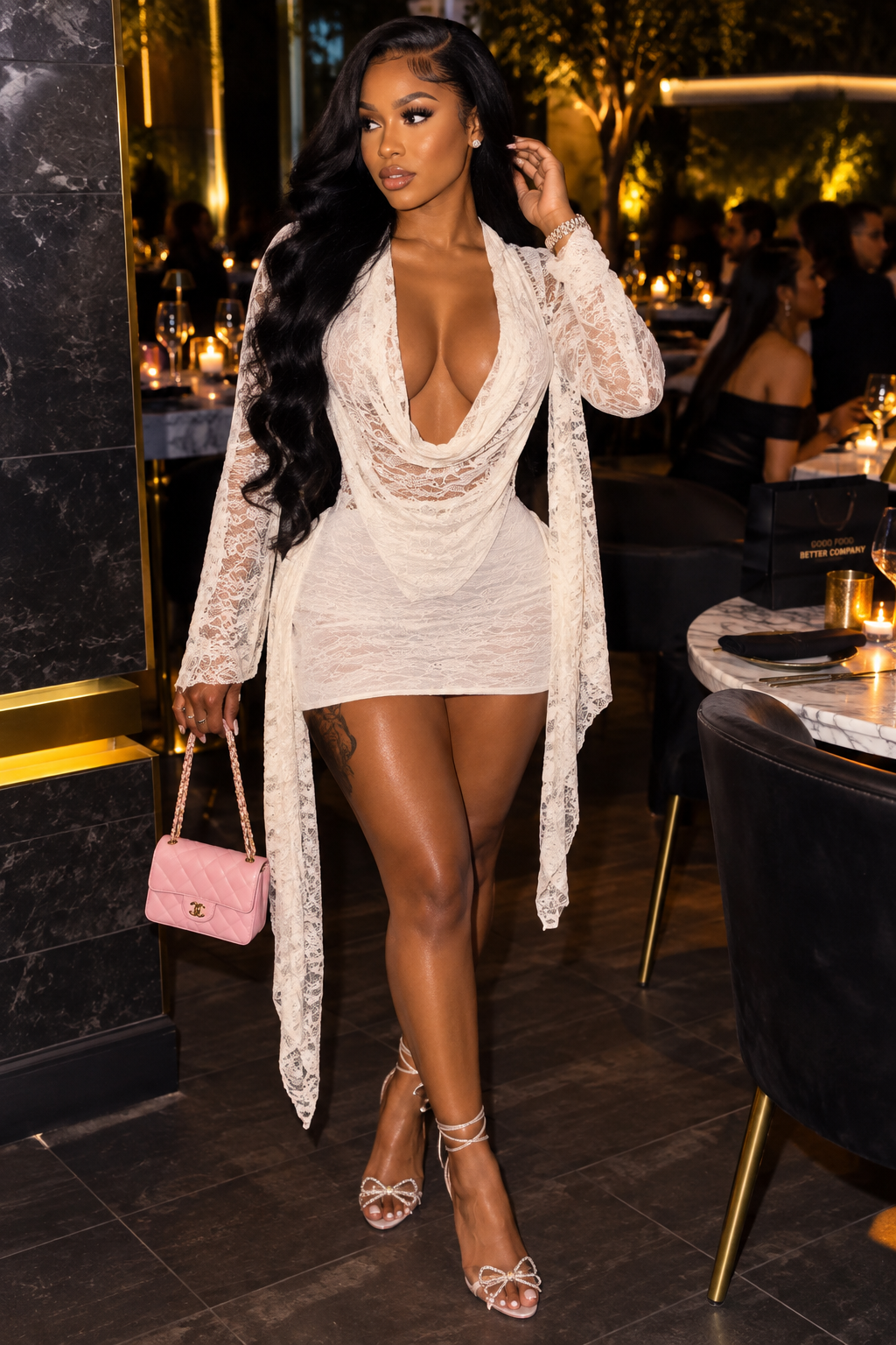 Fancy lace dress