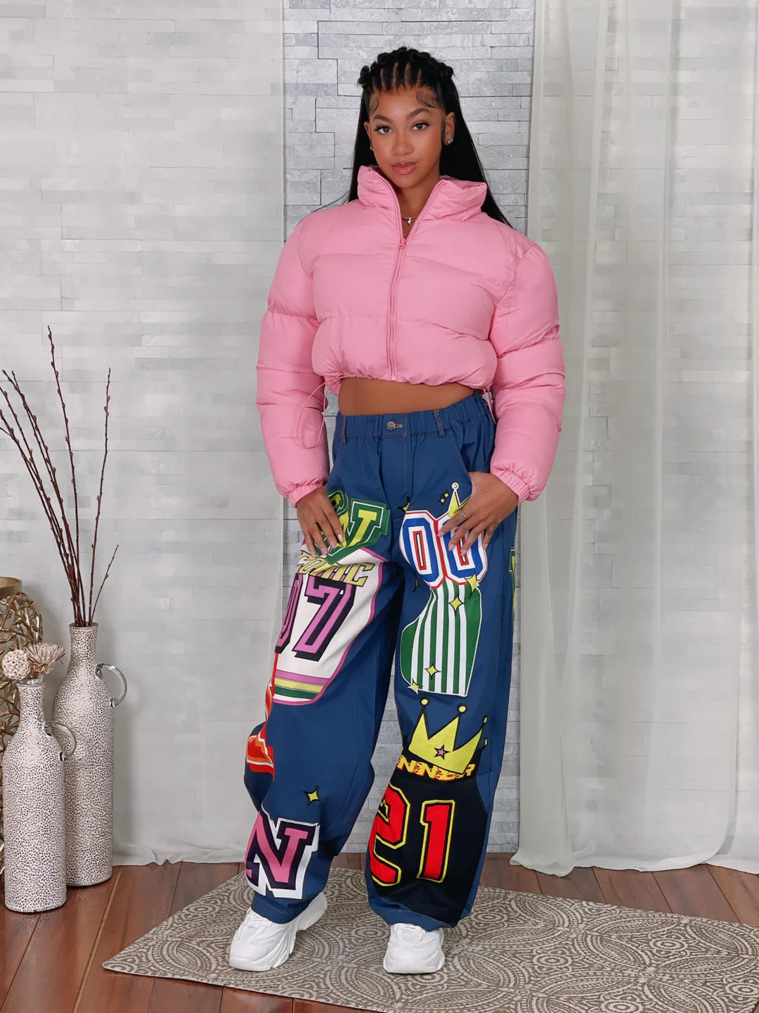 Puffer cropped jacket