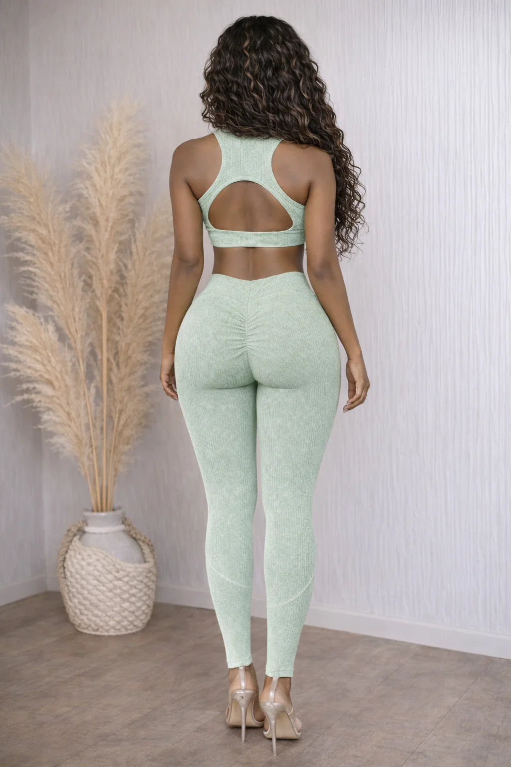 Mineral wash Sleeveless jumpsuit