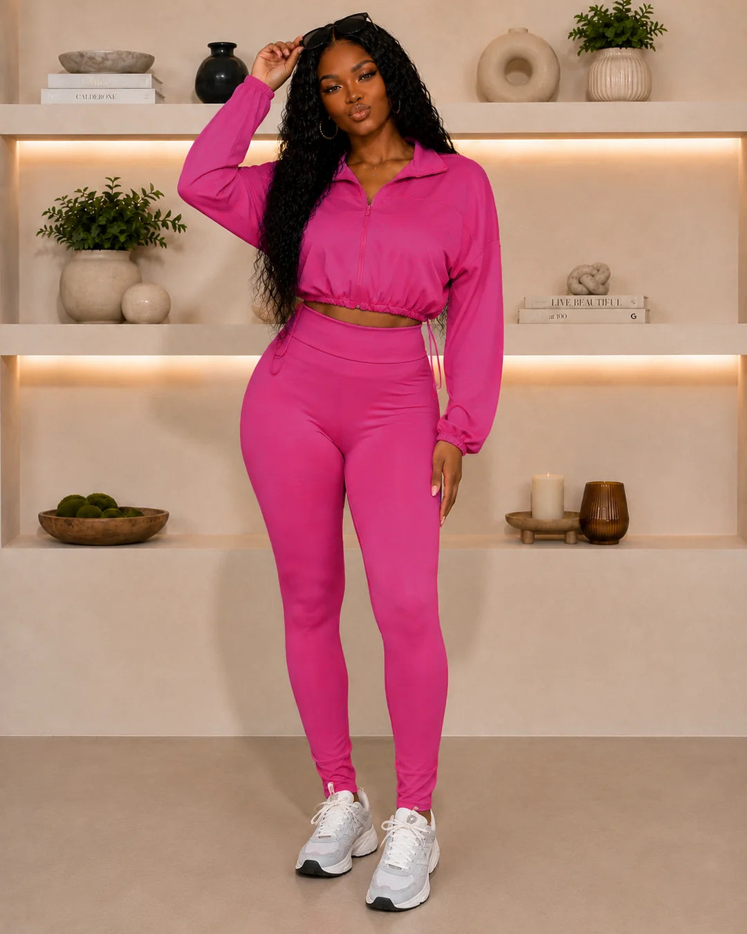 Cropped legging set
