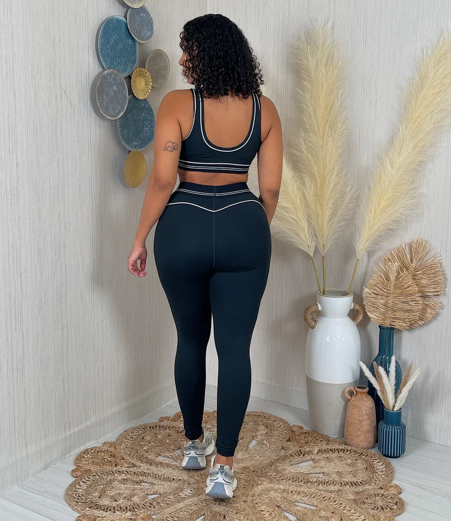 High compression leggings set