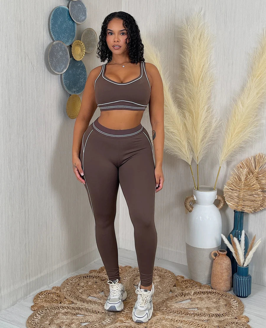 High compression leggings set