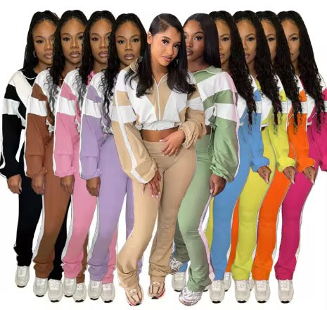 Cropped pants chill set