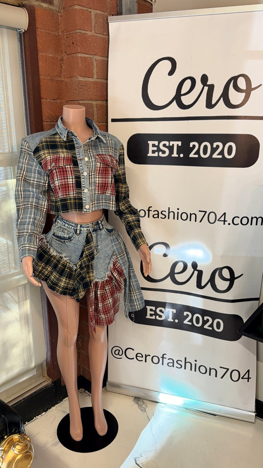 Lumberjack skirt set