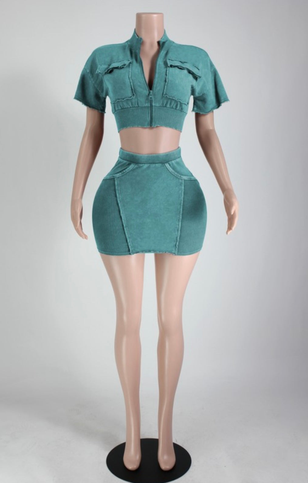 2 piece mineral skirt set