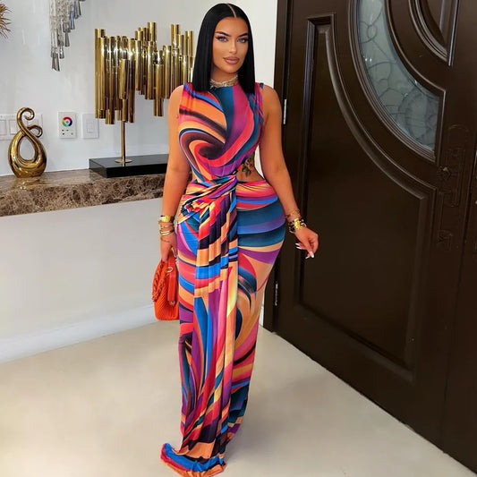 Island sunset dress