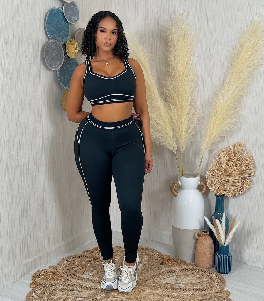 High compression leggings set