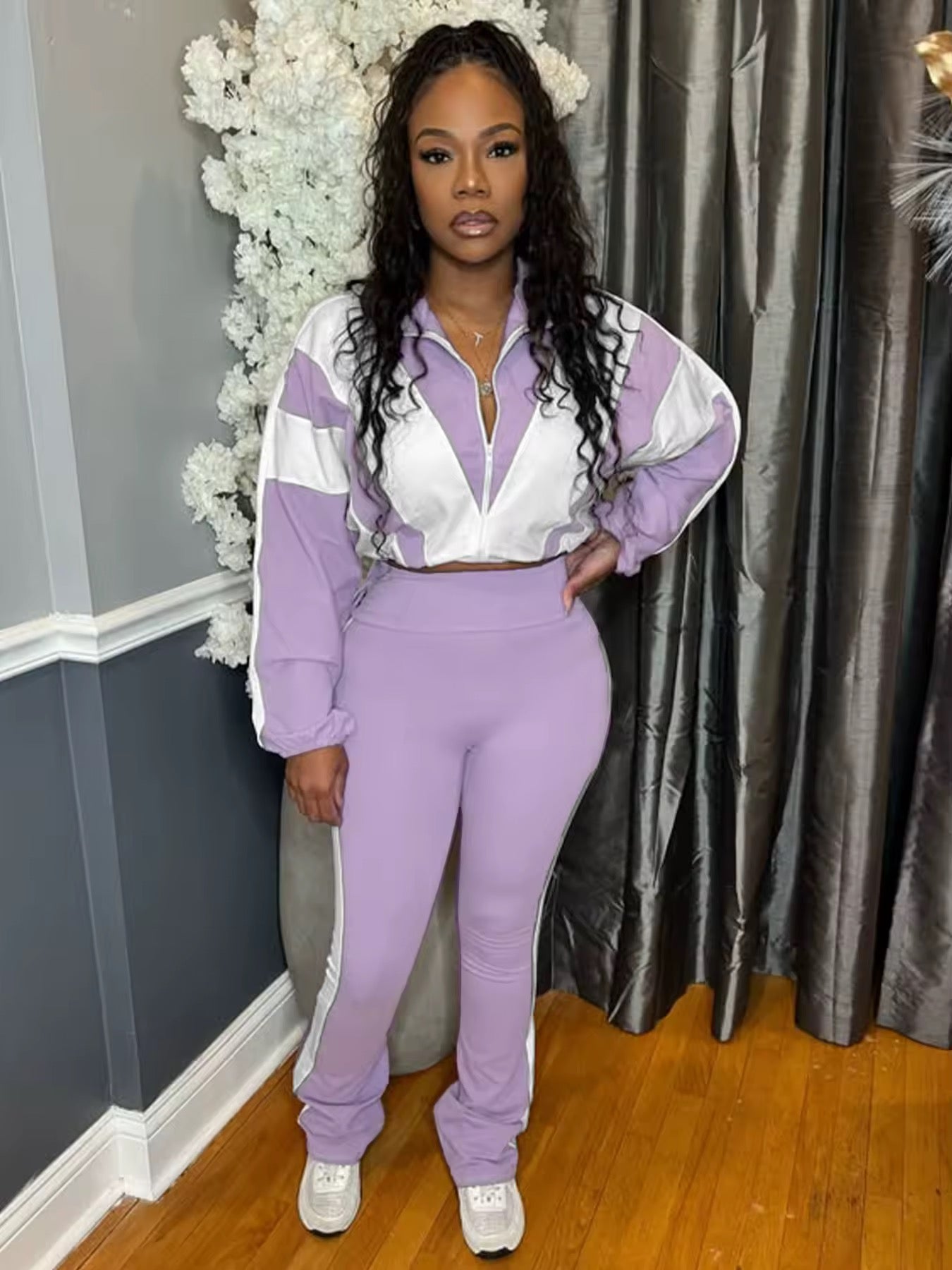 Cropped pants chill set