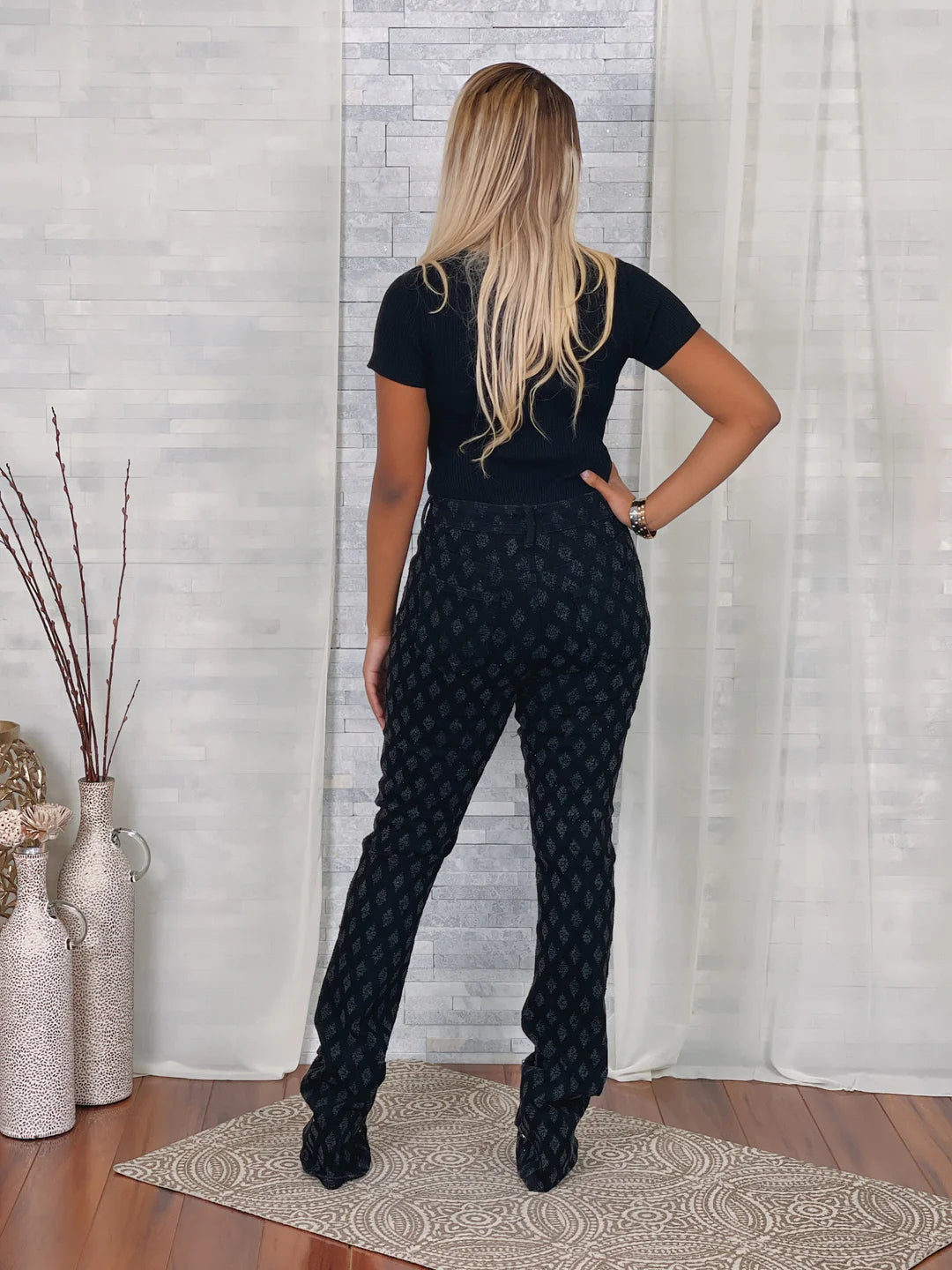 Bling stacked pants