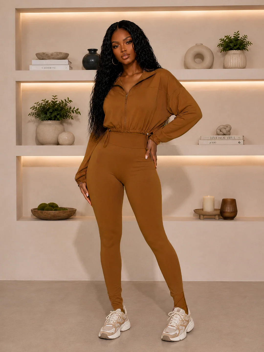 Cropped legging set