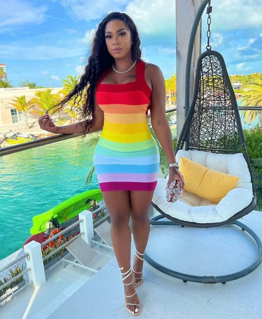 Rainbow dress