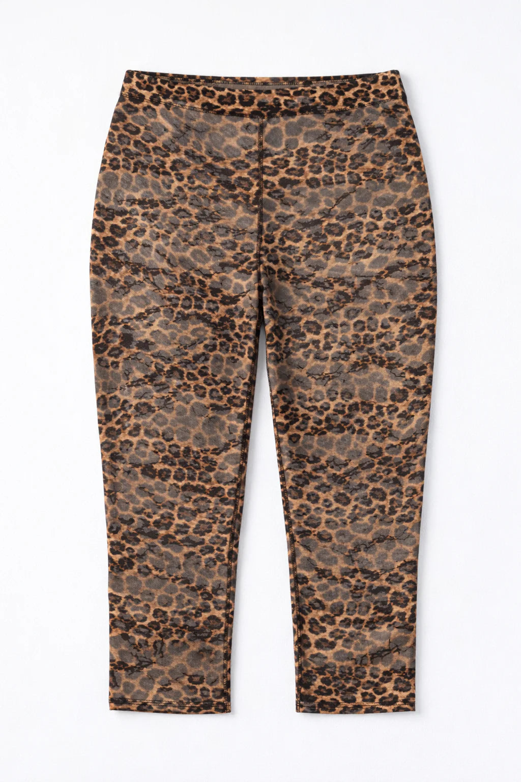 Mesh lepord capris