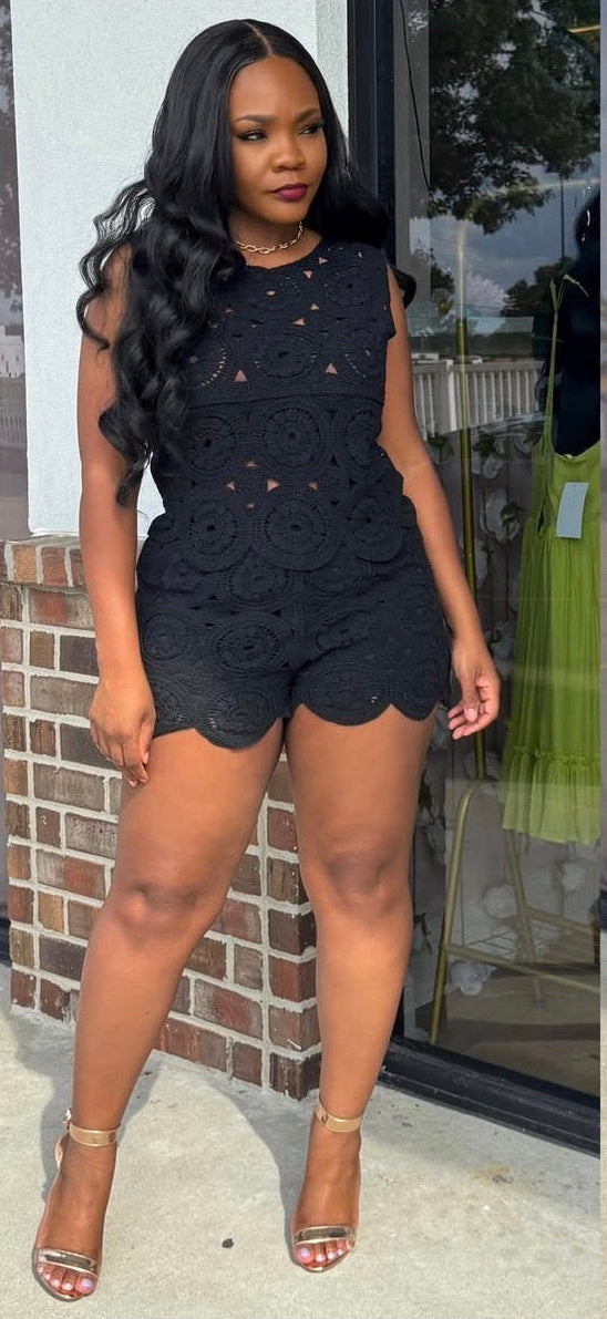 Knitted short set