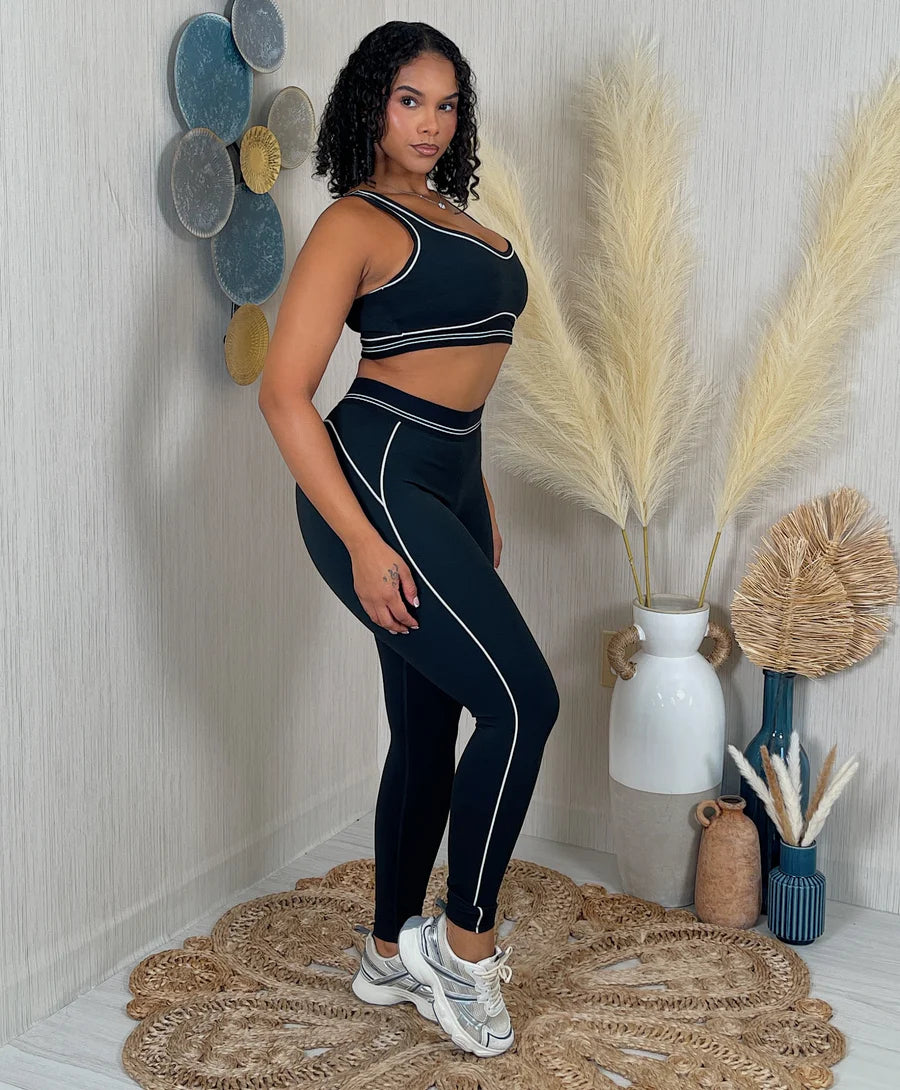 High compression leggings set