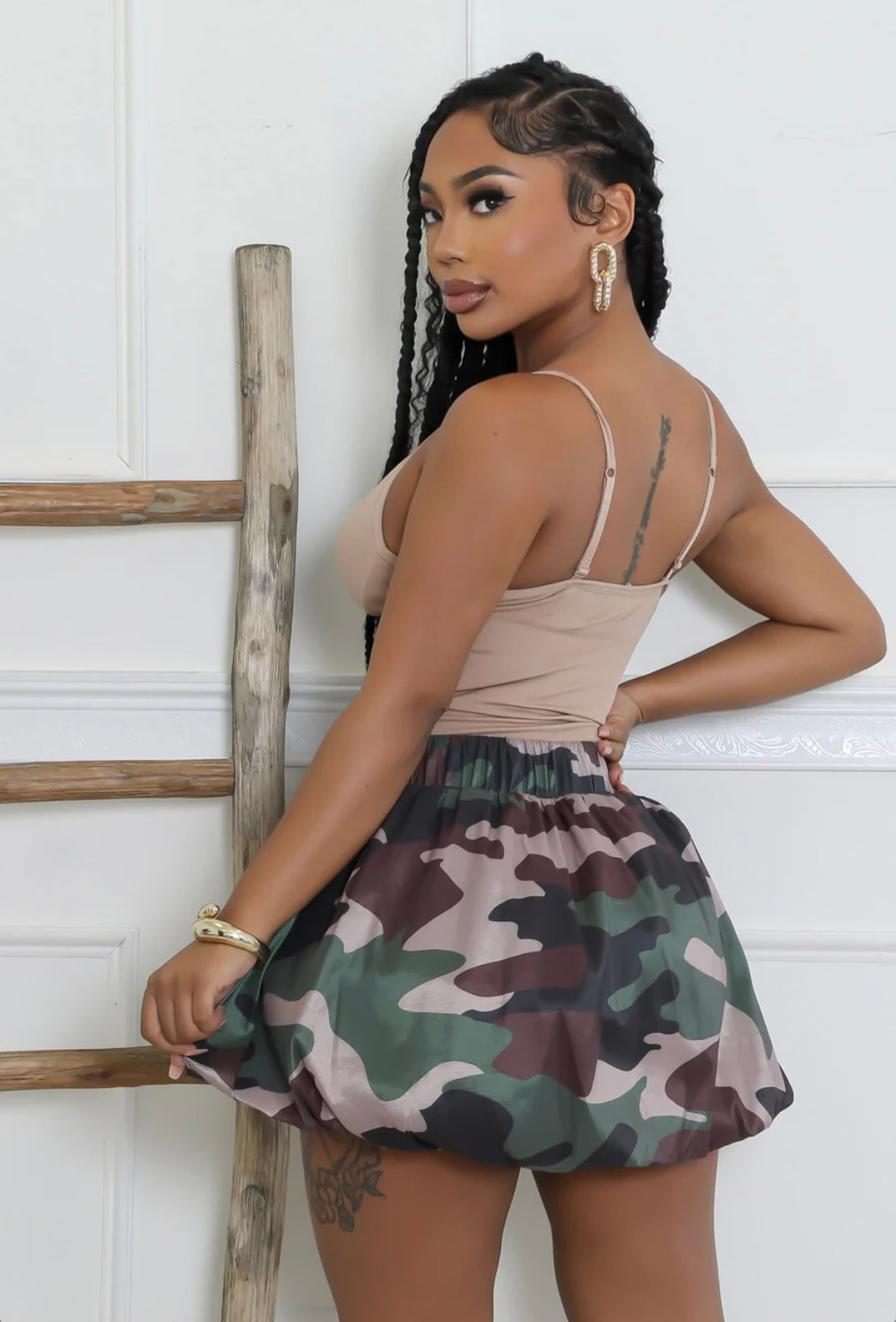 Camo cargo skirt