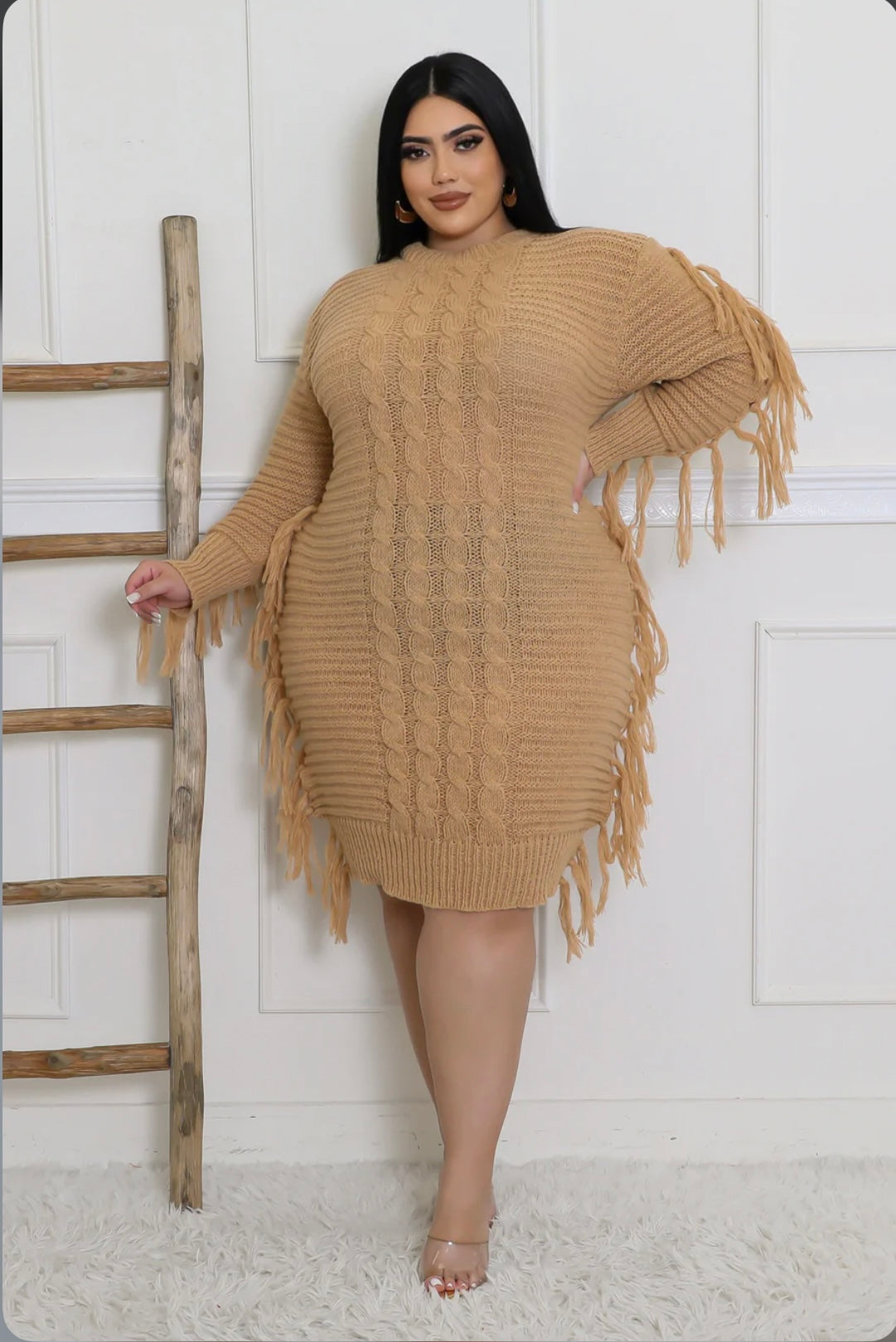 Knitted sweater dress