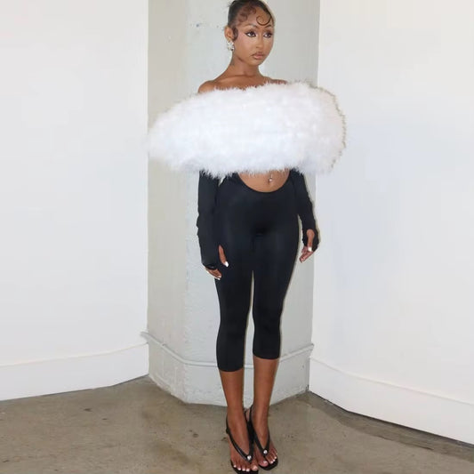 Cocktail capri jumpsuit