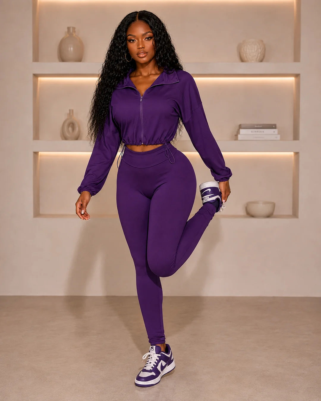 Cropped legging set